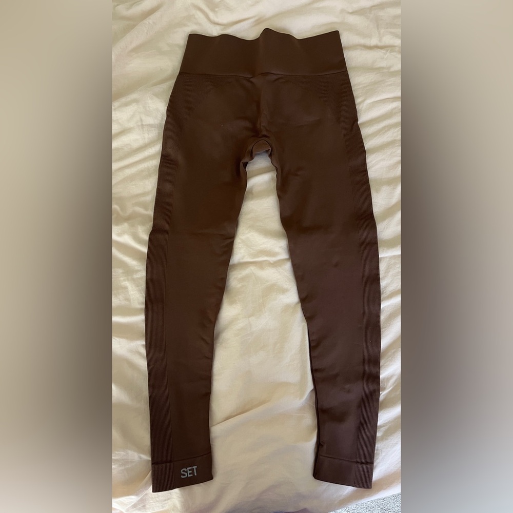 SET ACTIVE brown leggings